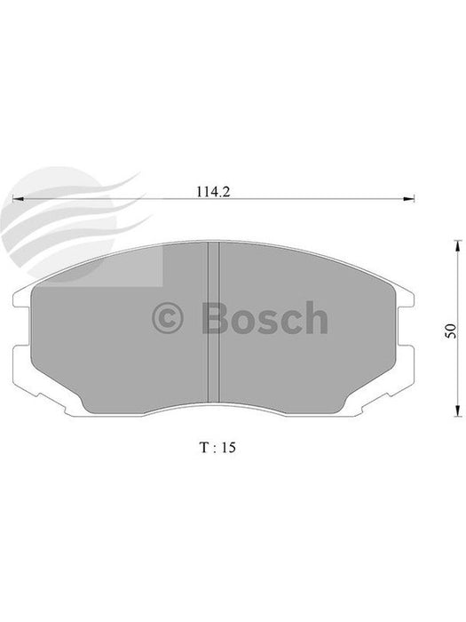 Bosch Brake Pad Front Set DB1277BL BOSCH - Micks Gone Bush