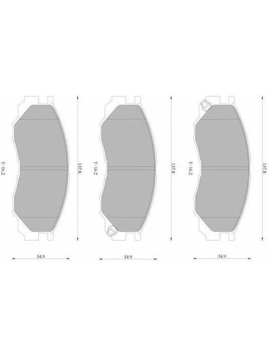Bosch Brake Pad Front Set DB1297BL BOSCH - Micks Gone Bush