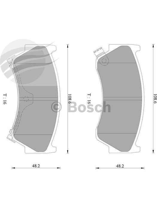 Bosch Brake Pad Front Set DB1302BL BOSCH - Micks Gone Bush
