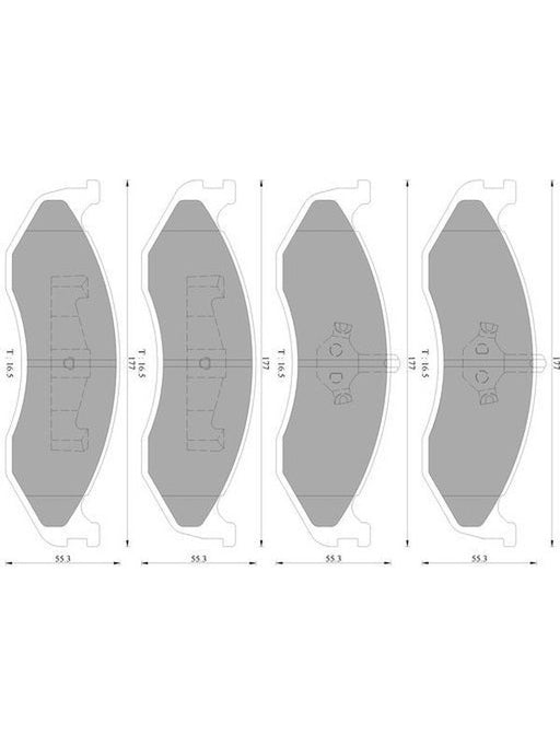 Bosch Brake Pad Front Set DB1311BL BOSCH - Micks Gone Bush