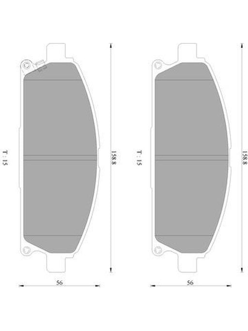 Bosch Brake Pad Front Set DB1333BL BOSCH - Micks Gone Bush