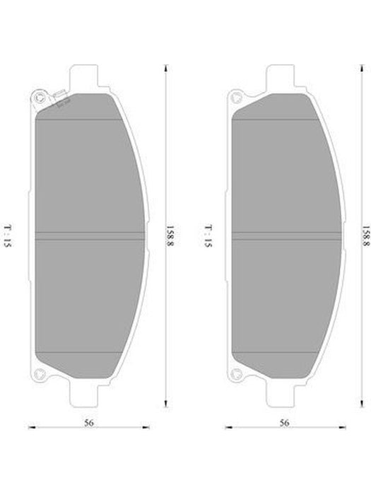 Bosch Brake Pad Front Set DB1333BL BOSCH - Micks Gone Bush