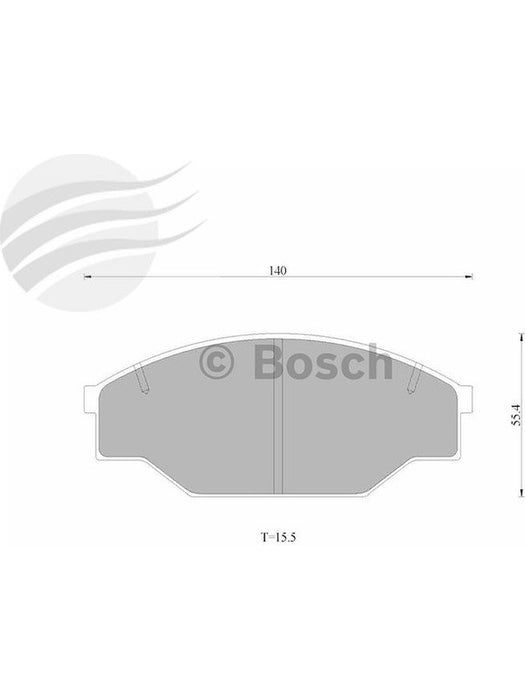 Bosch Brake Pad Front Set DB1350BL BOSCH - Micks Gone Bush