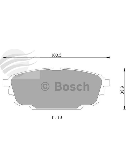 Bosch Brake Pad Rear Set DB1359BL Brake Pads BOSCH - Micks Gone Bush