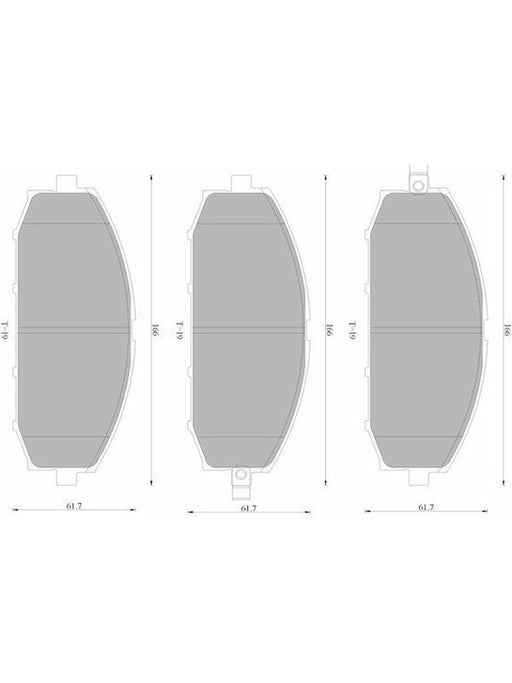 Bosch Brake Pad Front Set DB1361BL BOSCH - Micks Gone Bush