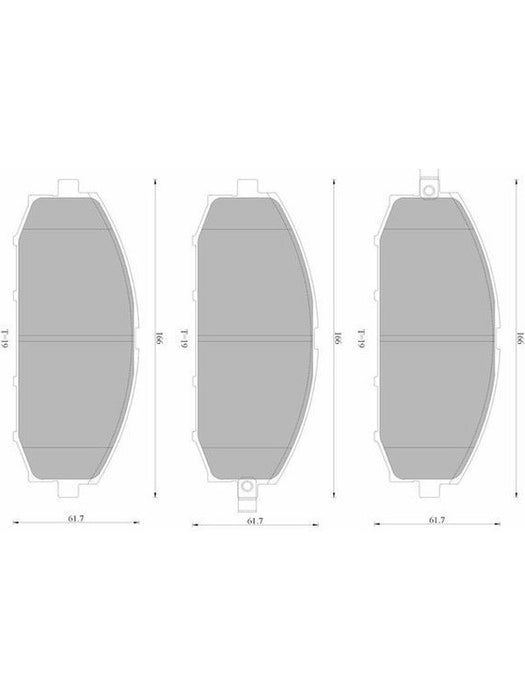 Bosch Brake Pad Front Set DB1361BL BOSCH - Micks Gone Bush