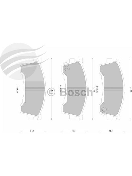 Bosch Brake Pad Front Set DB1362BL BOSCH - Micks Gone Bush