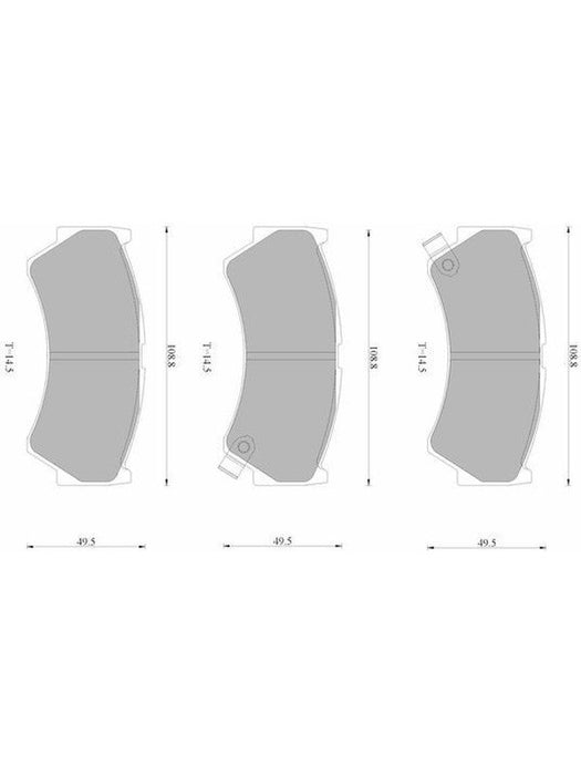 Bosch Brake Pad Front Set DB1367BL BOSCH - Micks Gone Bush