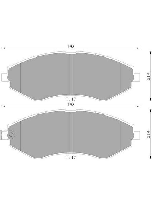 Bosch Brake Pad Front Set DB1370BL BOSCH - Micks Gone Bush