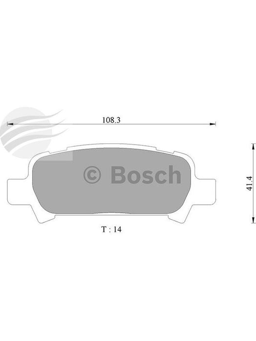 Bosch Brake Pad Rear Set DB1379BL BOSCH - Micks Gone Bush