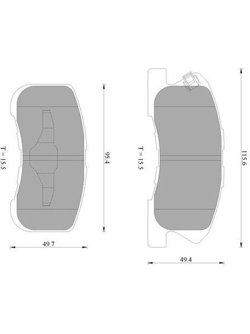 Bosch Brake Pad Front Set DB1380BL BOSCH - Micks Gone Bush