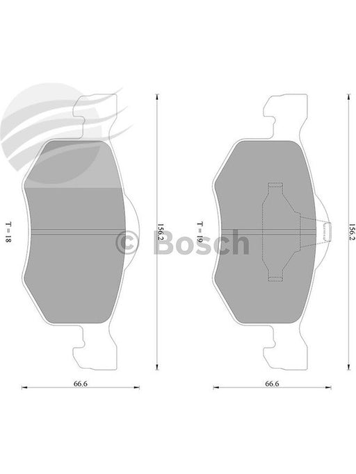 Bosch Brake Pads Front Set DB1426BL BOSCH - Micks Gone Bush