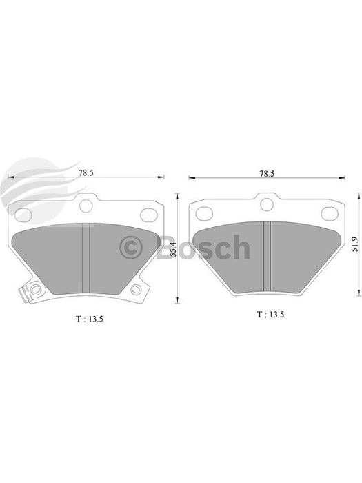 Bosch Brake Pad Rear Set DB1429BL BOSCH - Micks Gone Bush