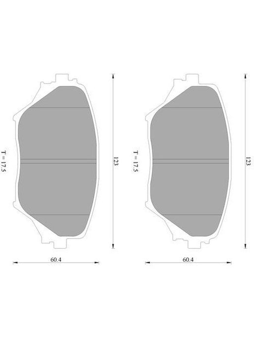 Bosch Brake Pad Front Set DB1432BL BOSCH - Micks Gone Bush