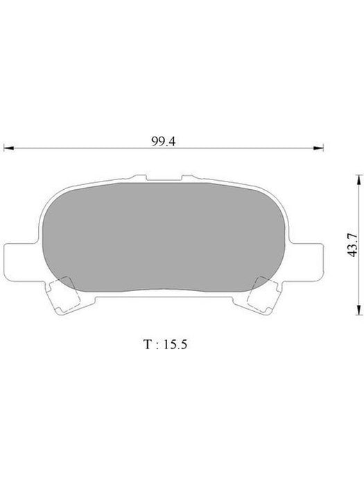 Bosch Brake Pad Rear Set DB1433BL BOSCH - Micks Gone Bush