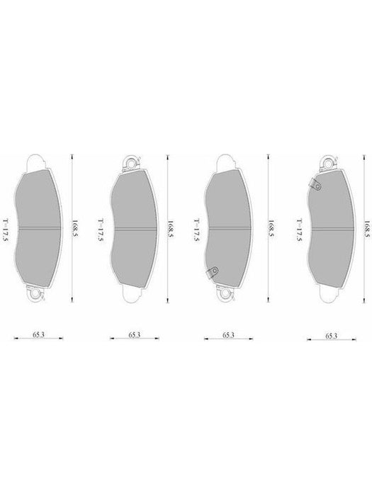 Bosch Brake Pad Front Set DB1436BL BOSCH - Micks Gone Bush