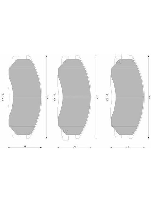 Bosch Brake Pad Front Set DB1450BL BOSCH - Micks Gone Bush