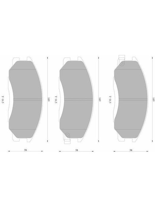 Bosch Brake Pad Front Set DB1450BL BOSCH - Micks Gone Bush
