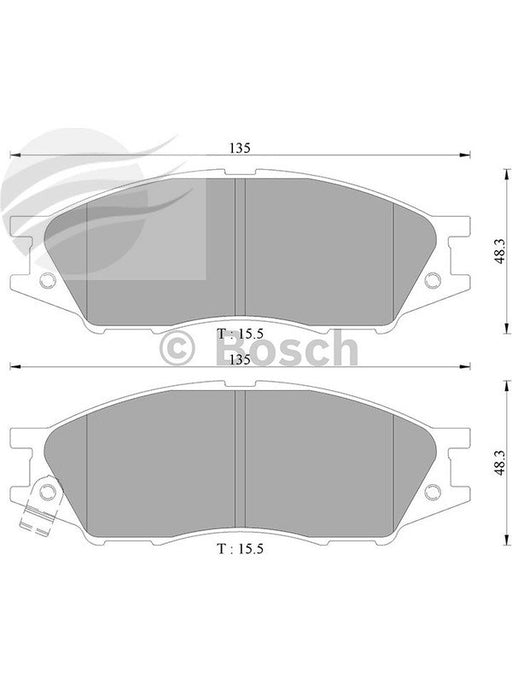 Bosch Brake Pad Front Set DB1454BL BOSCH - Micks Gone Bush