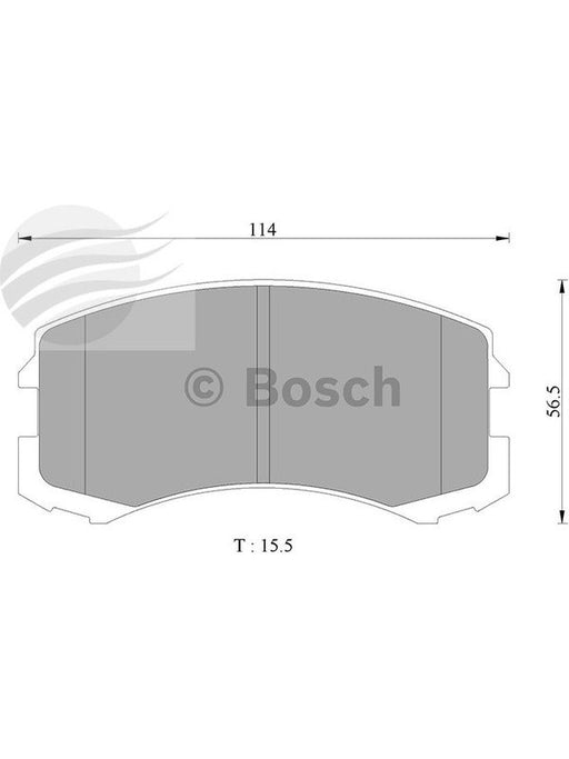 Bosch Brake Pad Front Set DB1455BL BOSCH - Micks Gone Bush