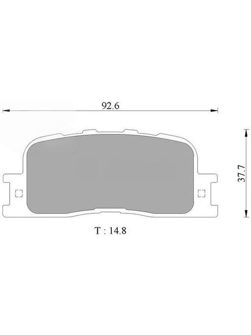 Bosch Brake Pad Rear Set DB1463BL BOSCH - Micks Gone Bush