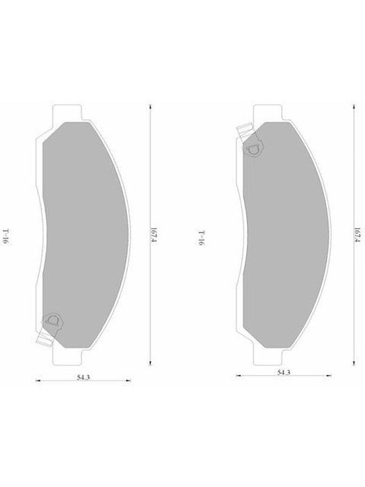 Bosch Brake Pad Front Set DB1468BL BOSCH - Micks Gone Bush