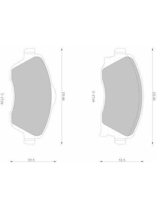 Bosch Brake Pad Front Set DB1471BL BOSCH - Micks Gone Bush