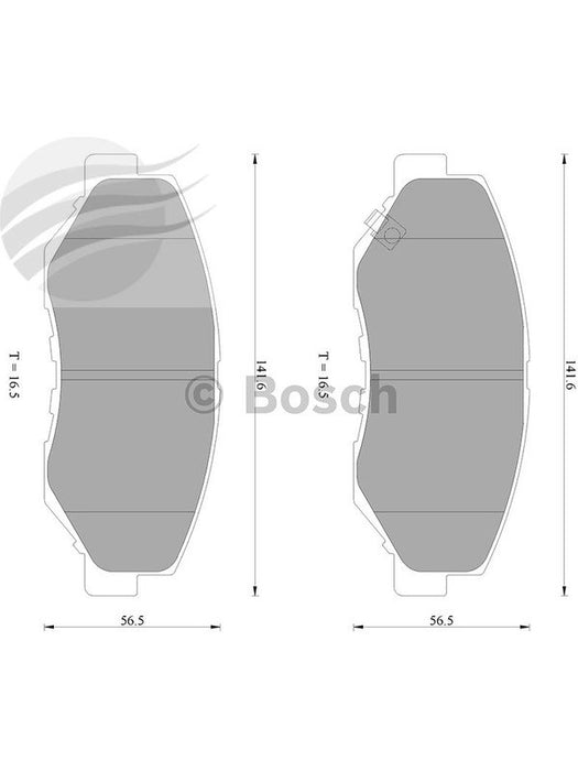 Bosch Brake Pad Front Set DB1481BL BOSCH - Micks Gone Bush