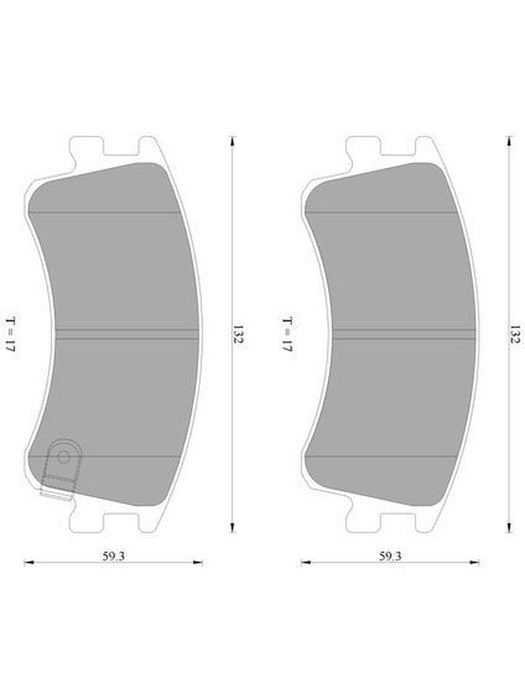 Bosch Brake Pad Front Set DB1484BL BOSCH - Micks Gone Bush
