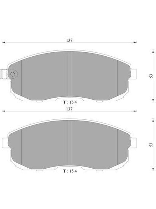 Bosch Brake Pad Front Set DB1485BL BOSCH - Micks Gone Bush