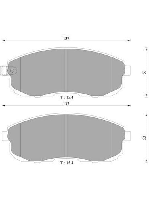 Bosch Brake Pad Front Set DB1485BL BOSCH - Micks Gone Bush
