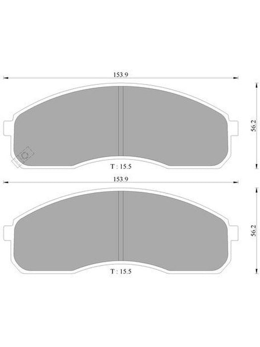 Bosch Brake Pads Front Set DB1489BL BOSCH - Micks Gone Bush