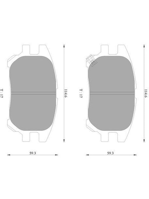 Bosch Brake Pad Front Set Lexus Rx300 DB1494BL BOSCH - Micks Gone Bush