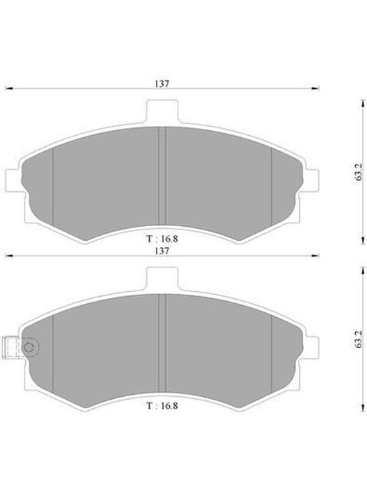 Bosch Brake Pad Front Set DB1503BL BOSCH - Micks Gone Bush