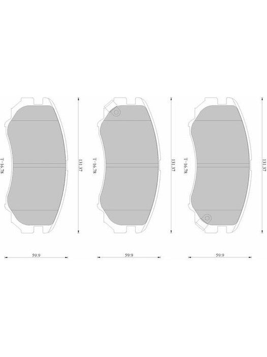 Bosch Brake Pad Front Set DB1504BL BOSCH - Micks Gone Bush