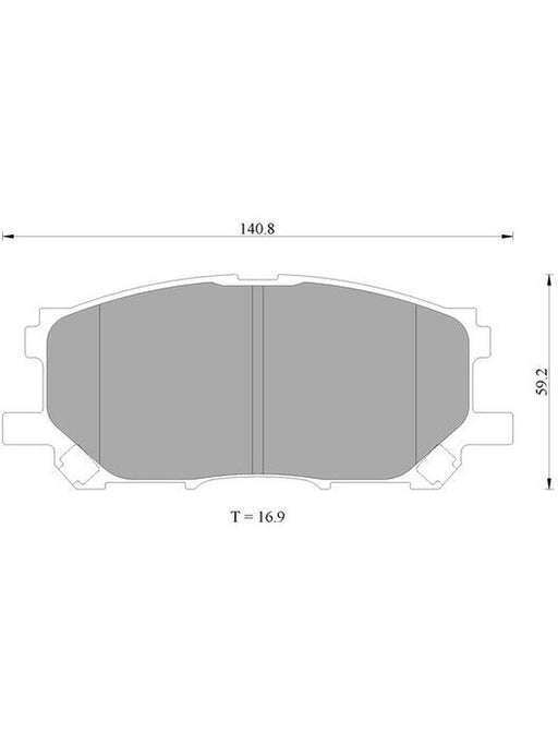 Bosch Brake Pad Front Set DB1517BL BOSCH - Micks Gone Bush