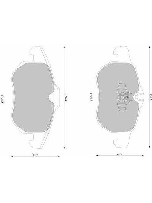 Bosch Brake Pad Front Set DB1664BL BOSCH - Micks Gone Bush