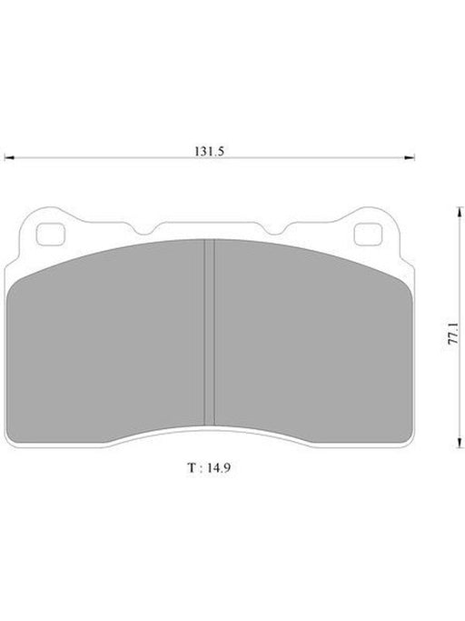 Bosch Brake Pad Front Set DB1678BL BOSCH - Micks Gone Bush
