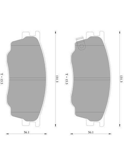 Bosch Brake Pad Front Set DB1682BL BOSCH - Micks Gone Bush