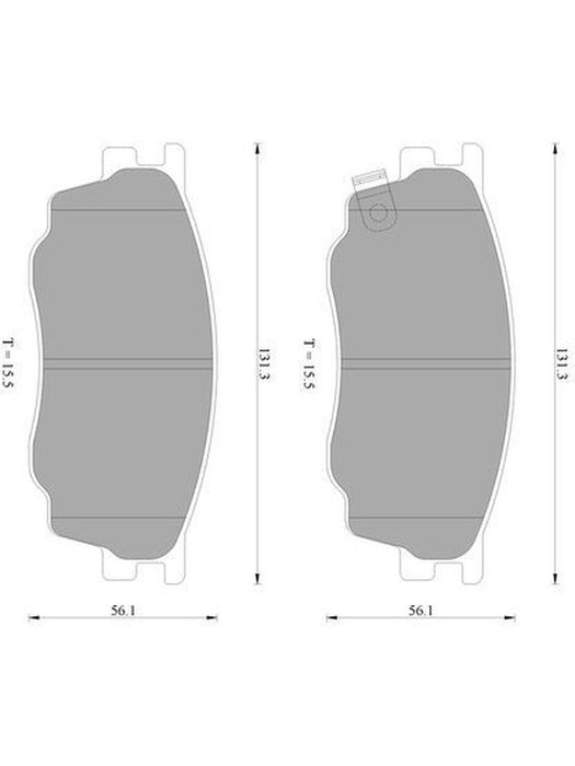Bosch Brake Pad Front Set DB1682BL BOSCH - Micks Gone Bush