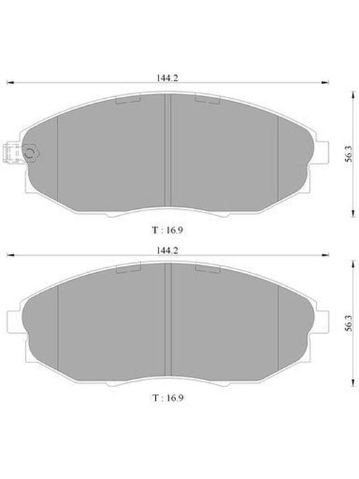 Bosch Brake Pad Front Set DB1688BL BOSCH - Micks Gone Bush