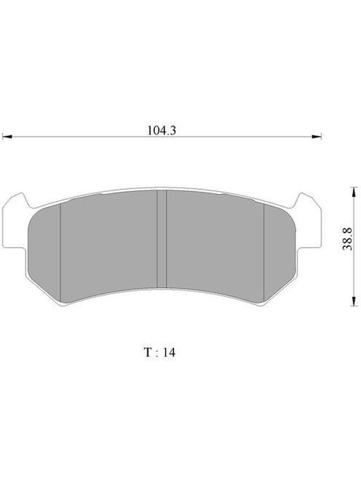 Bosch Brake Pad Rear Set DB1690BL BOSCH - Micks Gone Bush