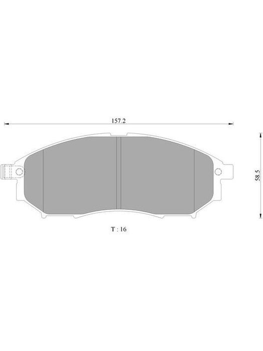Bosch Brake Pad Front Set DB1696BL BOSCH - Micks Gone Bush