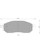 Bosch Brake Pad Front Set DB1696BL BOSCH - Micks Gone Bush