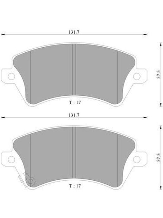Bosch Brake Pad Front Set DB1714BL BOSCH - Micks Gone Bush