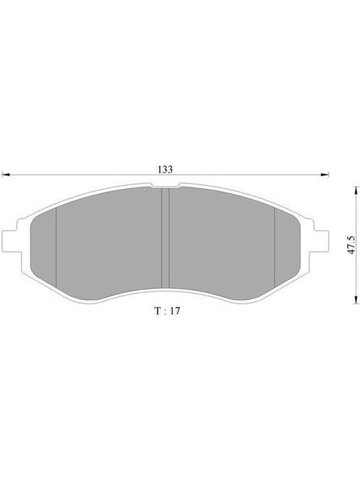 Bosch Brake Pad Front Set DB1725BL BOSCH - Micks Gone Bush