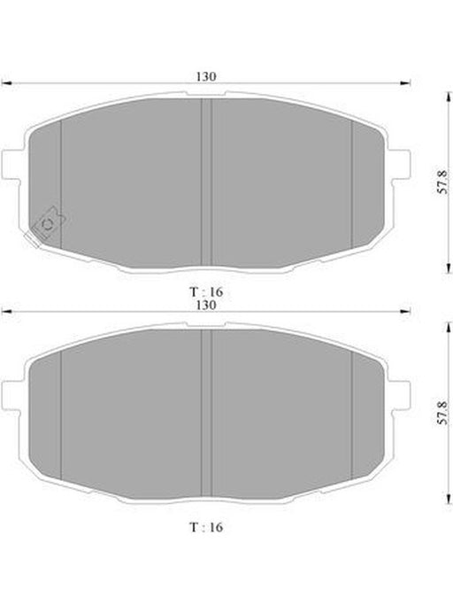 Bosch Brake Pad Front Set DB1754BL BOSCH - Micks Gone Bush