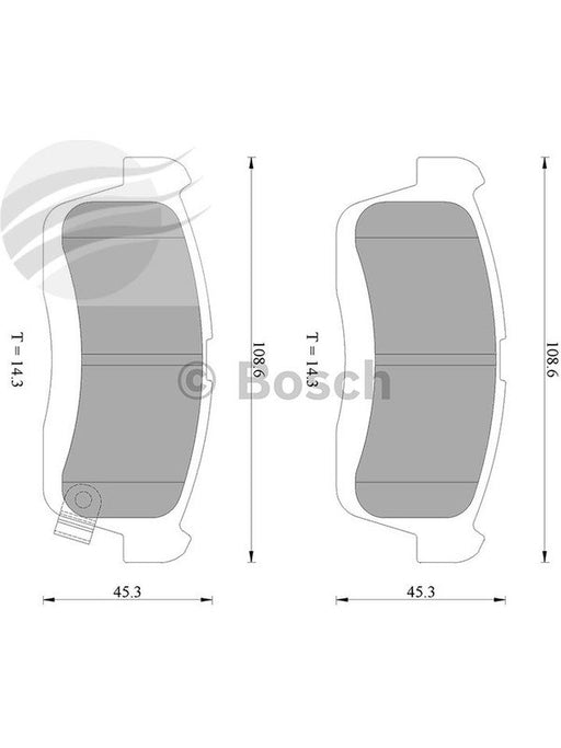 Bosch Brake Pad Front Set Daihatsu Sirion Copen Yrv Holden Cruze DB1768BL BOSCH - Micks Gone Bush