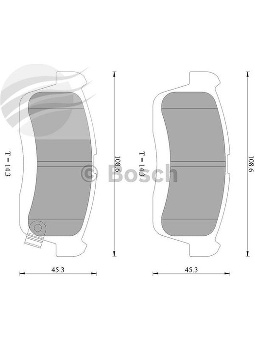 Bosch Brake Pad Front Set Daihatsu Sirion Copen Yrv Holden Cruze DB1768BL BOSCH - Micks Gone Bush