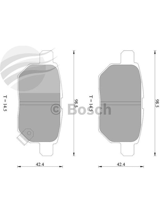 Bosch Brake Pad Rear Set DB1786BL BOSCH - Micks Gone Bush